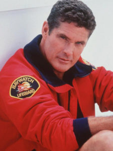 Buy Replica Baywatch The Mentor David Hasselhoff Red Bomber Jacket