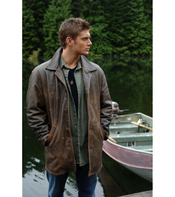 supernatural dean leather jacket