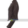 Switched at Birth Bay Kennish Brown Leather Jacket