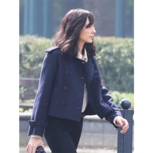 Gal Gadot Jacket as Rachel Stone Navy Blue jacket at free Delivery
