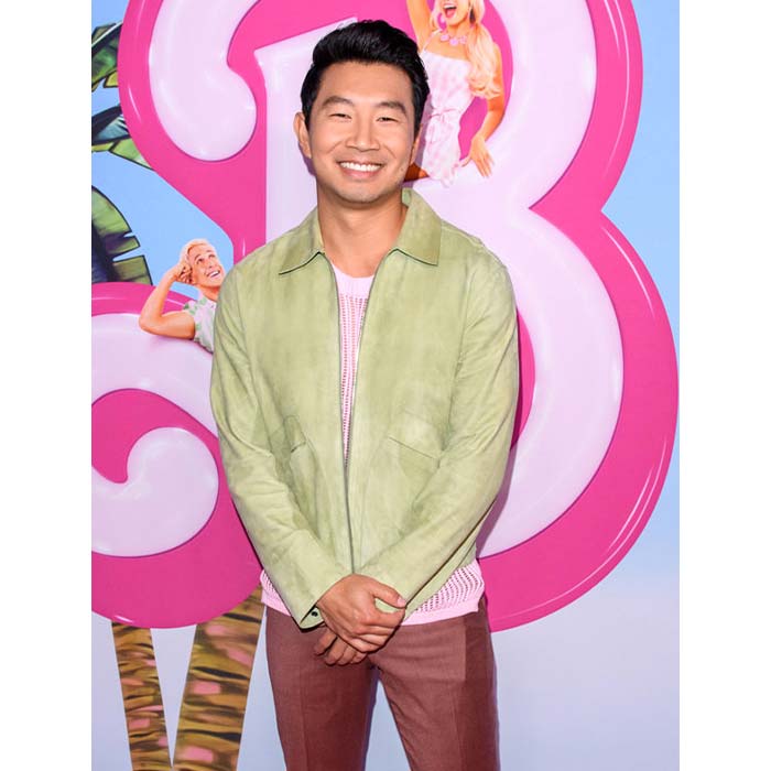 Get Simu Liu Green Jacket from Barbie Movie Event 2023