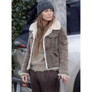 Shop The Mother Jennifer Lopez Brown Winter Jacket Online